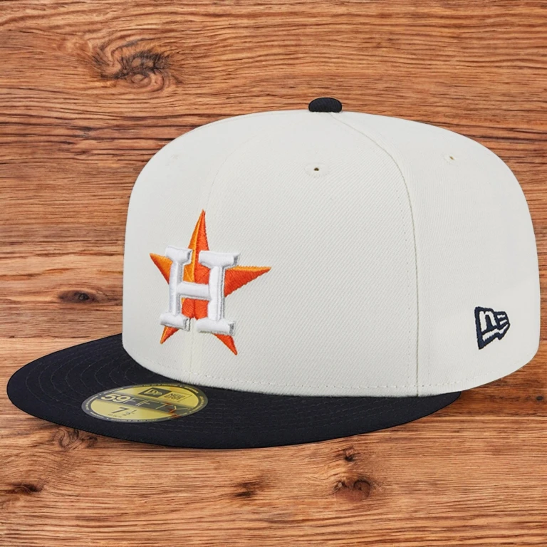 Men's MLB Houston Astros 5950 Retro E1 Fitted Cream/Royal