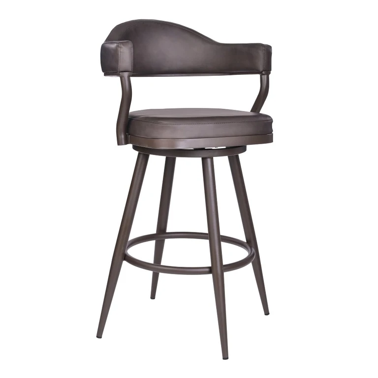 Justin Brown Swivel Counter Height Stool