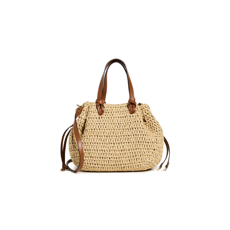 Ulla Johnson Gio Raffia Crossbody Bag Natural One Size