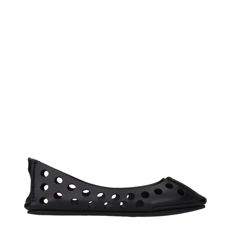 AlaïA Black Leather Ballet Flats - Women