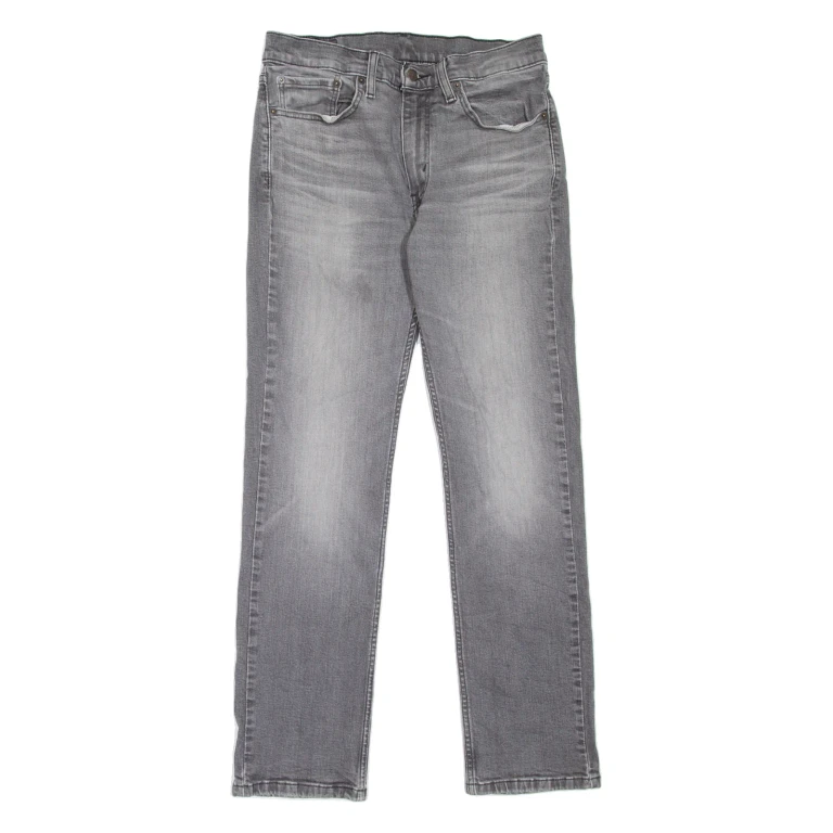LEVI'S 514 Jeans Mens Grey Slim Straight Stone Wash W31 L32