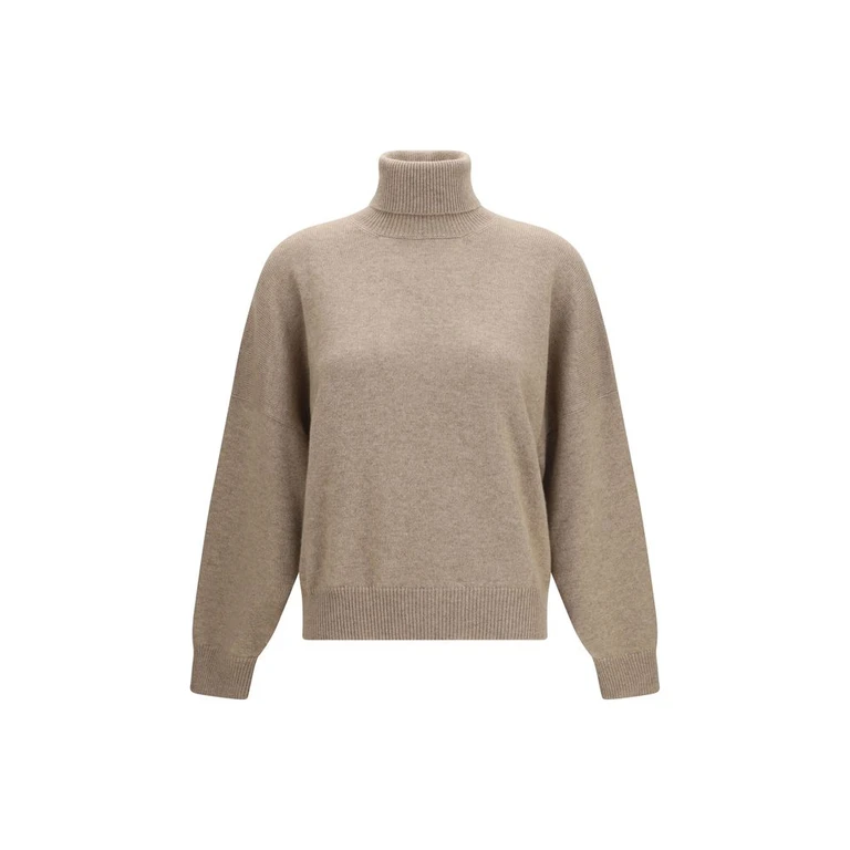 Brown Cashmere Turtleneck Clothing - Women