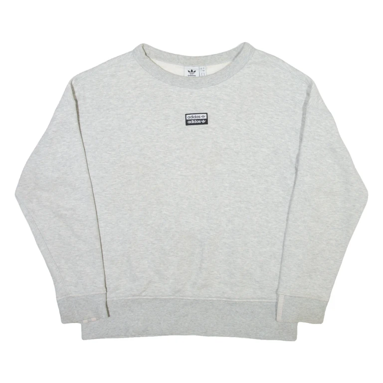 ADIDAS ORIGINALS Womens Sweatshirt Grey UK 8