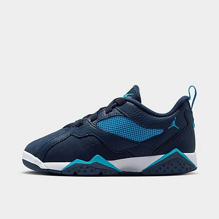 Little Kids MVP 92 Basketball Shoes in Obsidian/White/Dark Powder Blue Size: 1.0