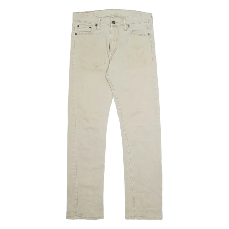 LEVI'S Mens Trousers Beige Regular Tapered W30 L32