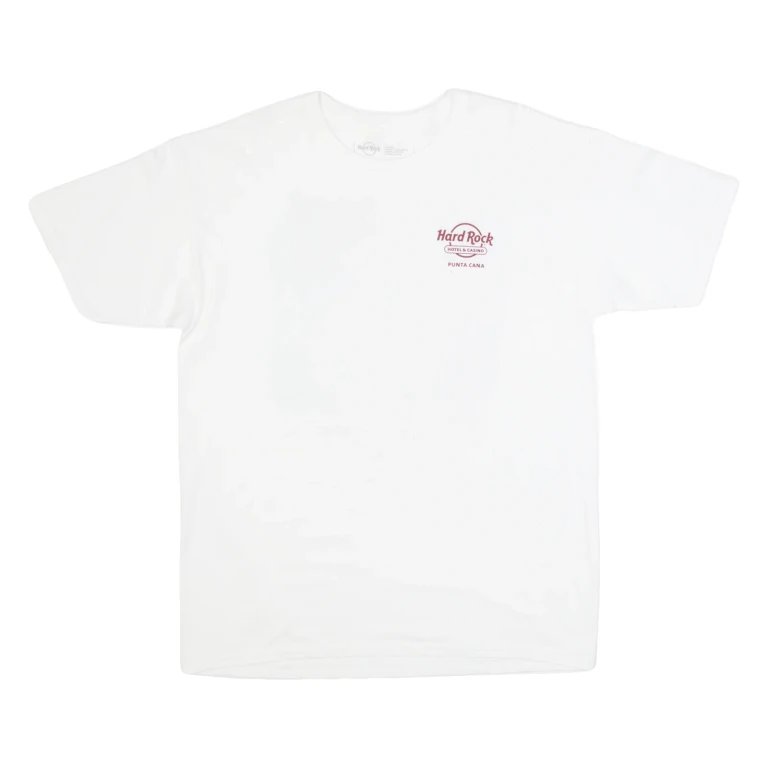 HARD ROCK CAFE Punta Cana Mens T-Shirt White USA L
