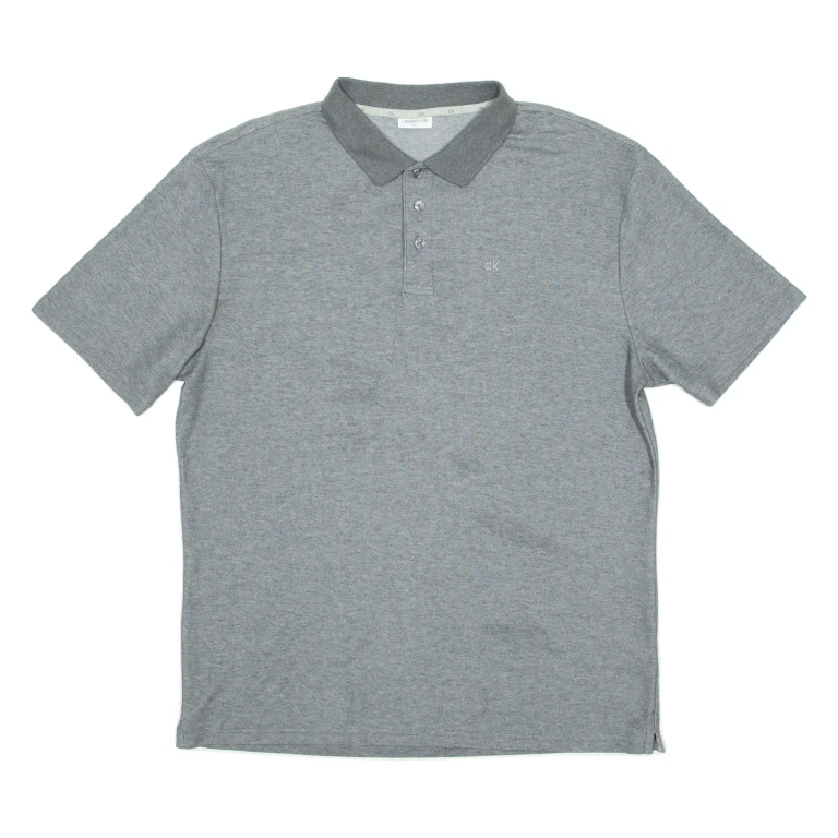 CALVIN KLEIN Golf Mens Polo Shirt Grey XL (EE1-261124-5565)