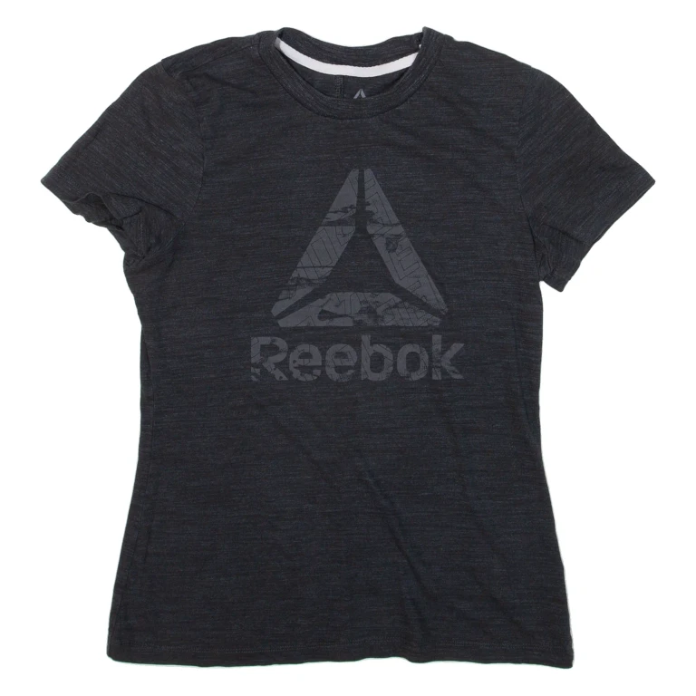 REEBOK Womens T-Shirt Grey S