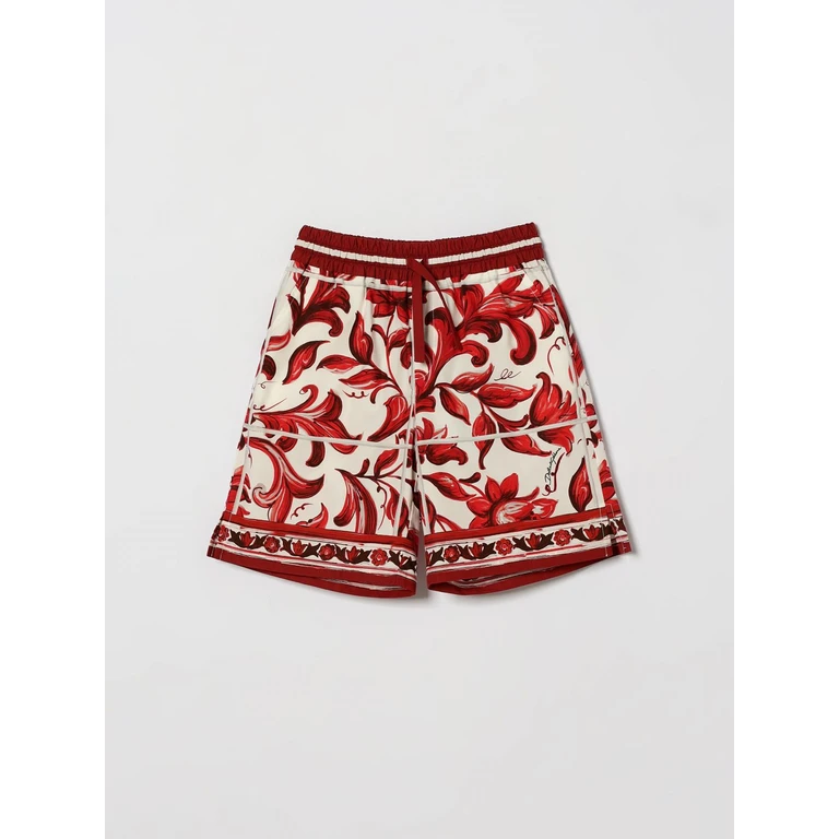 Boy's Majolica Print Cotton Jogging Shorts (L44Q21FI5OII63TN)