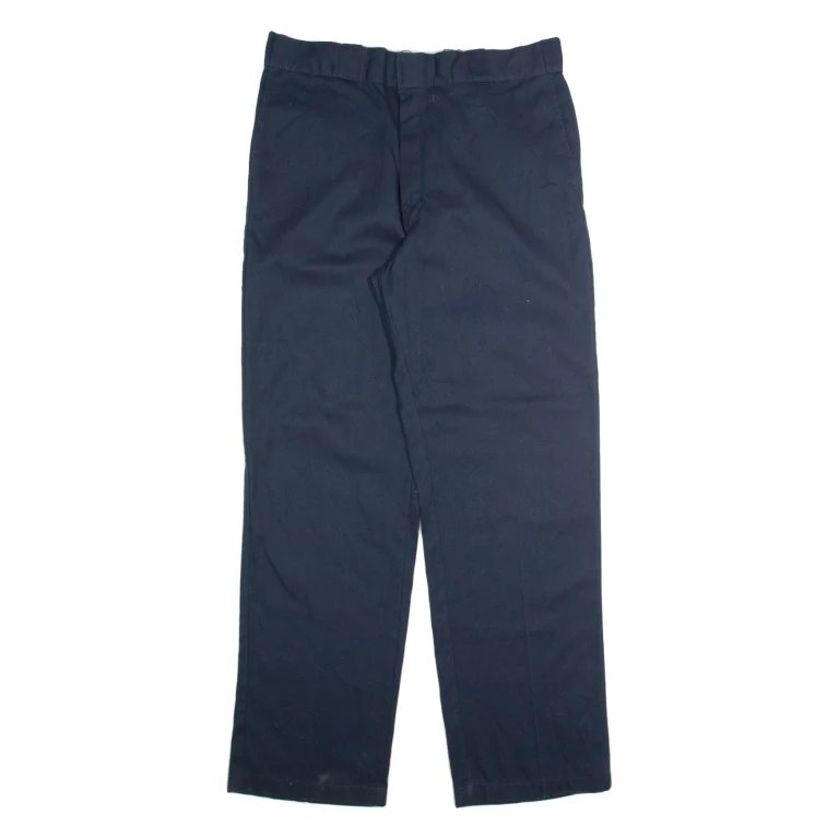 DICKIES Chino Mens Trousers Blue Regular Straight W36 L33