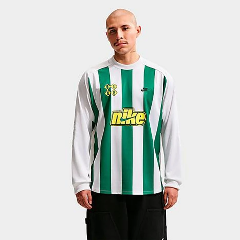 Nike Men's Sportswear Club Goalie Top in Malachite/White/Lightning Size: XS