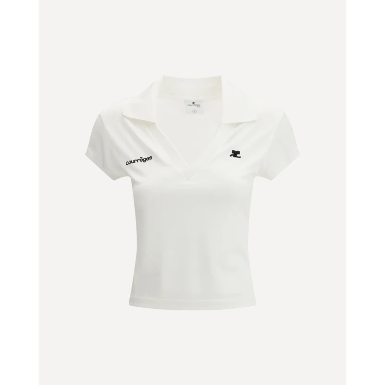 COURRÈGES Sports Cropped Polo Female S