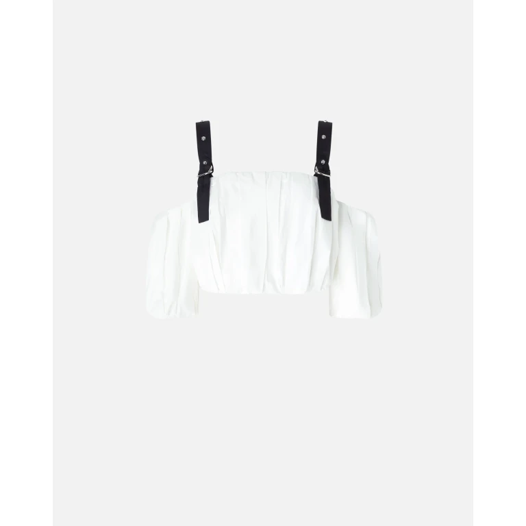 Pinko - Top boule court à épaules dénudées - XXS