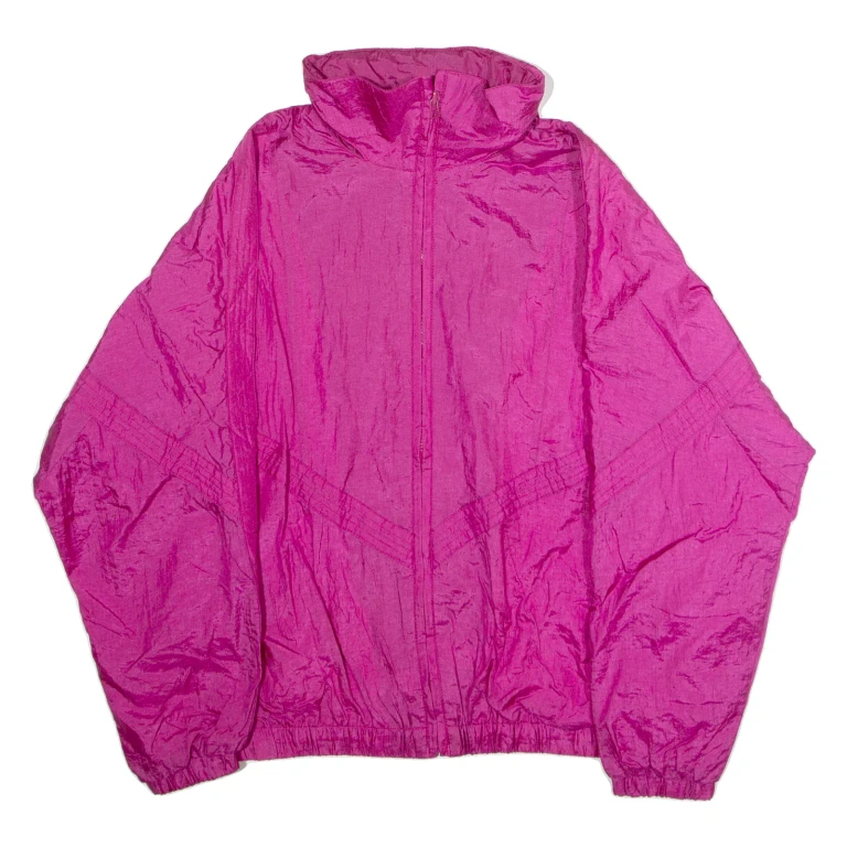 PACIFIC TRAIL COUNTRY CLUB Mens Shell Jacket Pink Nylon 90s Hooded XL