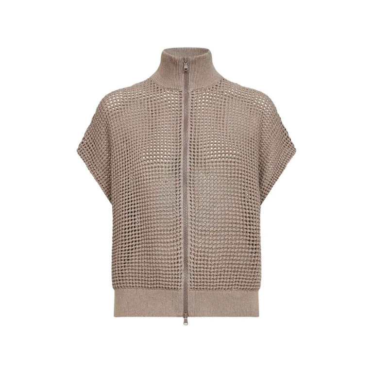 Brunello Cucinelli Cotton Net Cardigan