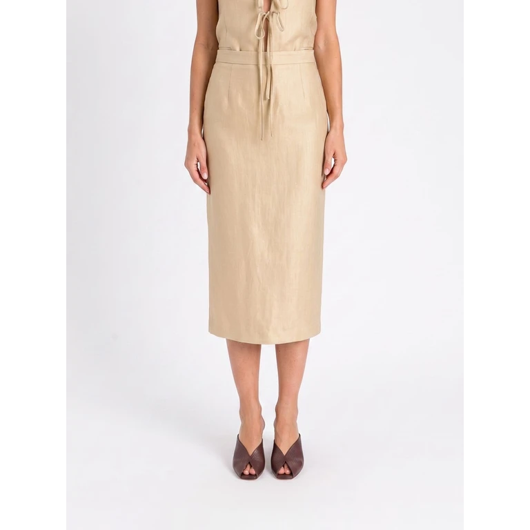 Skirt Woman color Gold (261TT253413506)