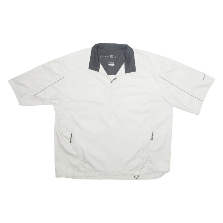 NIKE Mens Pullover Jacket White XL
