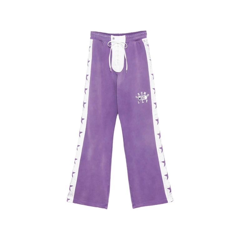Lace-up Star-print Track Pants