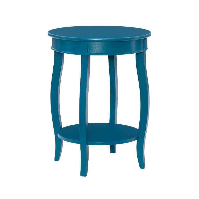 Rainbow Teal End Table