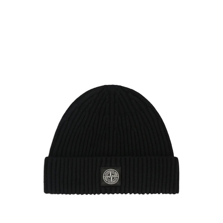 Compass-patch Knit Beanie