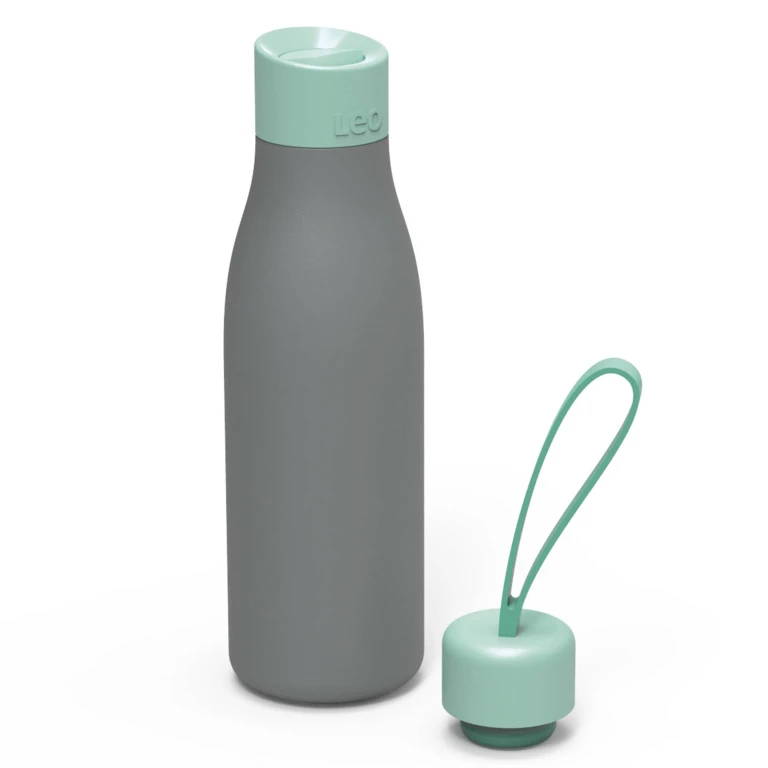Leo To Go Insulated Thermal Flask with Two Lids, 16.9oz