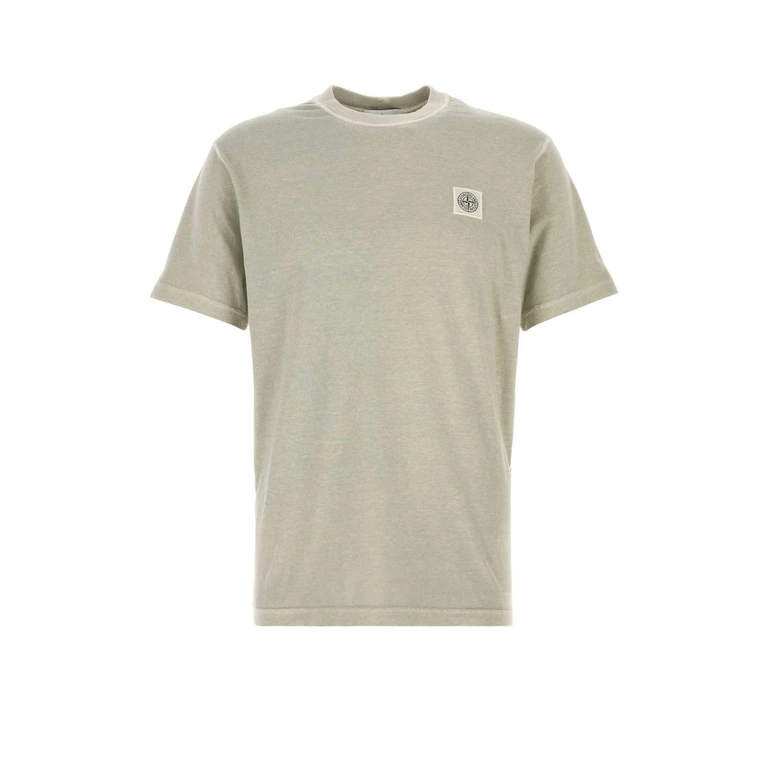 Stone Island Dove Grey Cotton T-Shirt Pearlgrey Capo: Cotone - Men