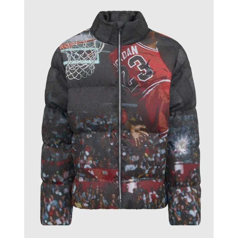 Men's X A Ma Maniere All Over Print Puffer Jacquard Down Fill Jacket