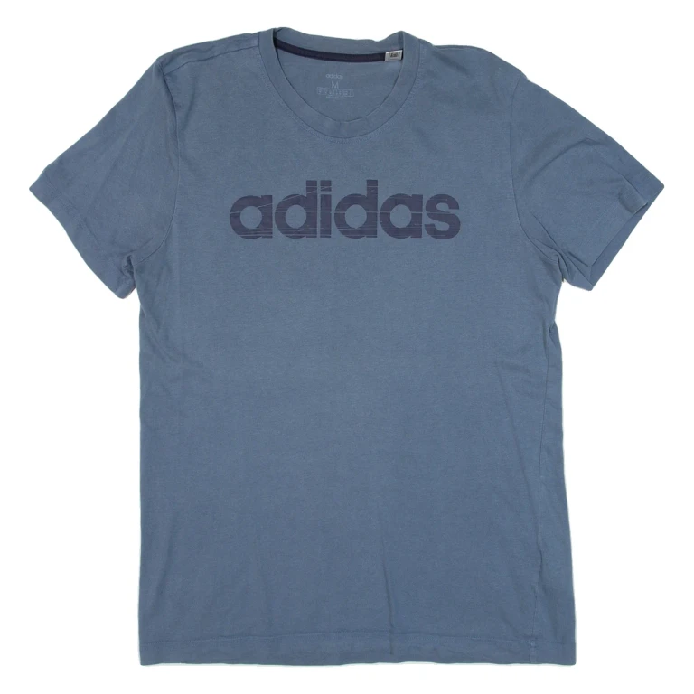 ADIDAS Mens T-Shirt Blue M