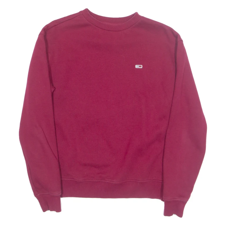 TOMMY JEANS Mens Sweatshirt Red S