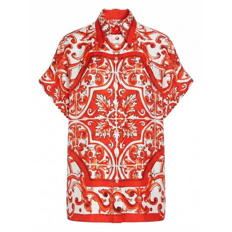 Dolce & Gabbana Maiolica-Print Shirt