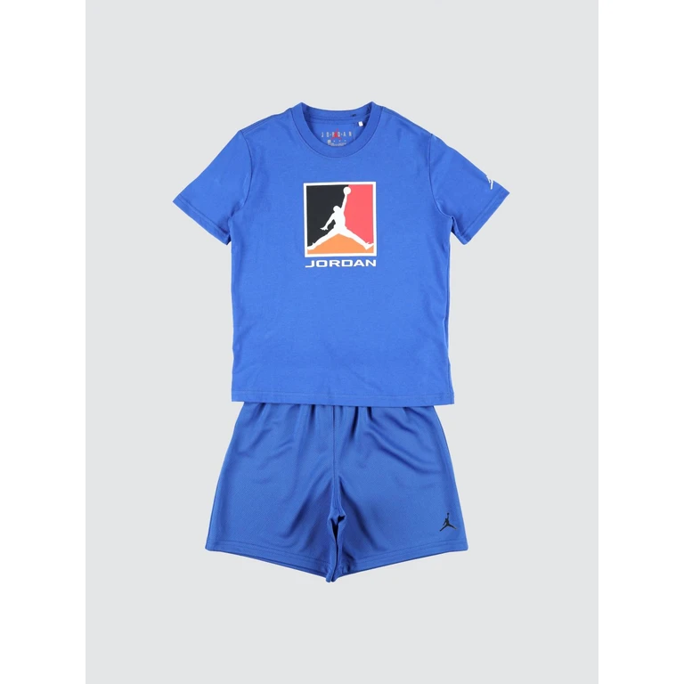 Boy's 2-Piece Cotton Blend T-Shirt and Shorts Set with Logo (85F478U89)
