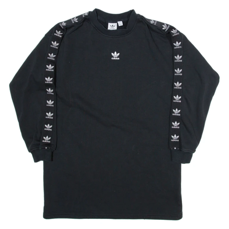 ADIDAS Womens Sweatshirt Black UK 6
