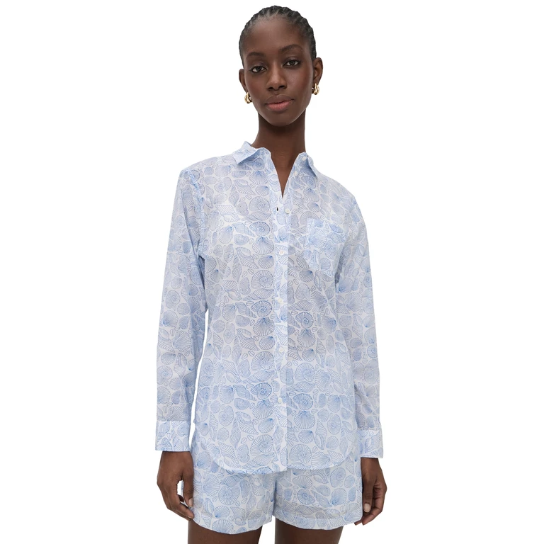 Marea Favorite Seashell Shirt Blue Seashell S