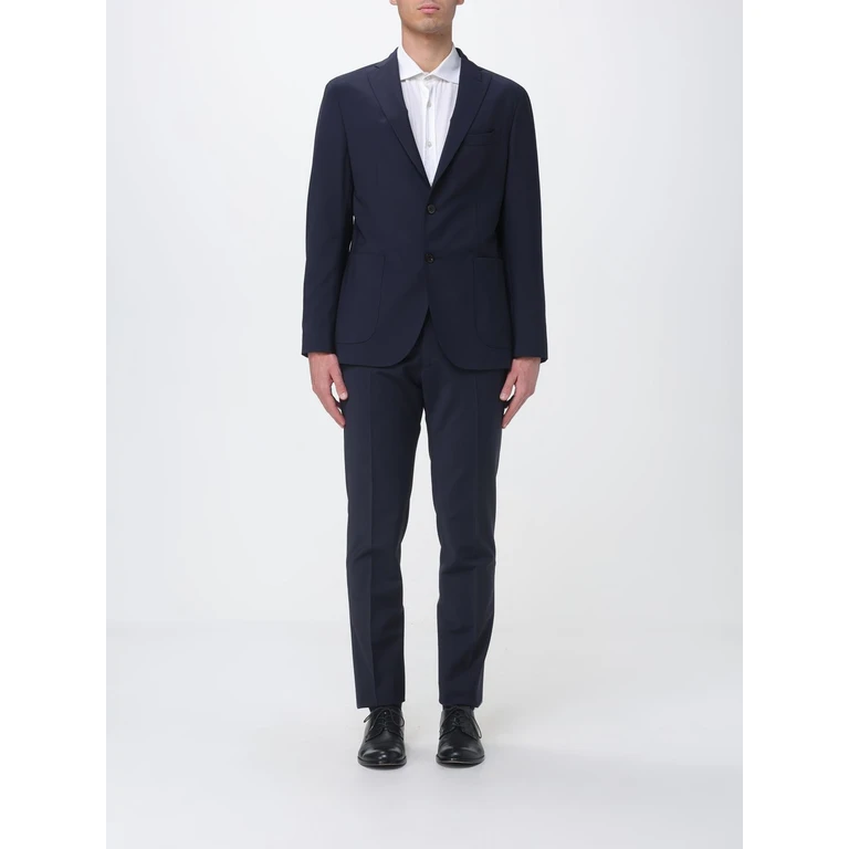 Single Breasted Stretch Wool Blend Suit (N13C2ESB51090780)