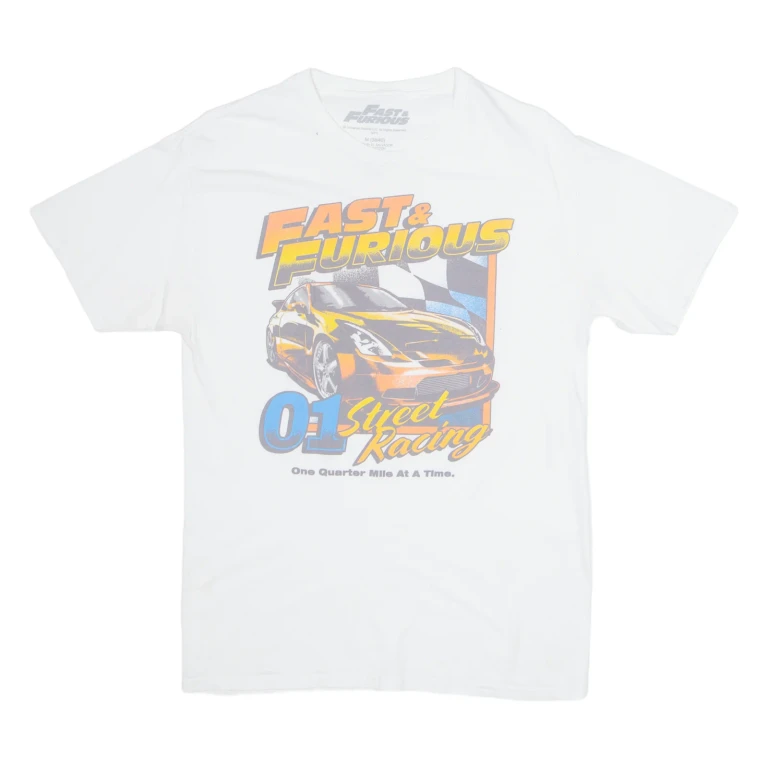 FAST & FURIOUS Mens T-Shirt White M