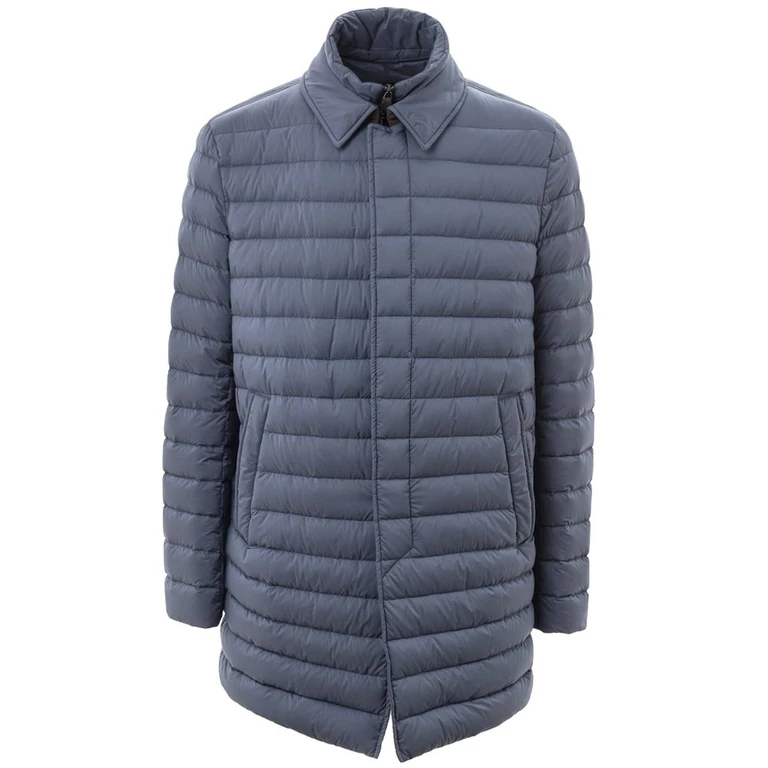 Herno Blue Polyester Coat Clothing - Men