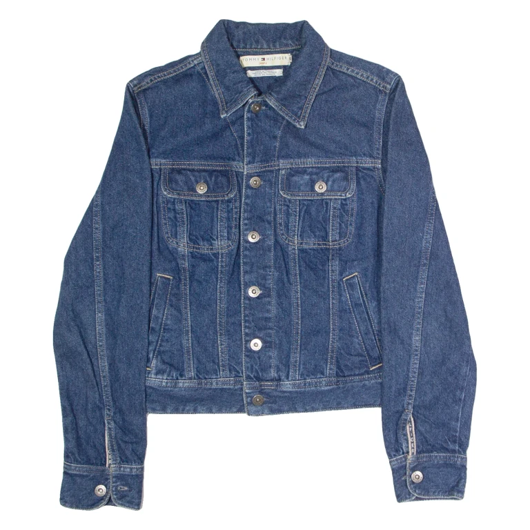 TOMMY HILFIGER Womens Denim Jacket Blue S