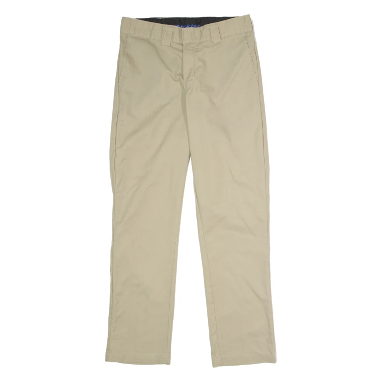 DICKIES Flex Workwear Mens Trousers Beige Slim Tapered W32 L32