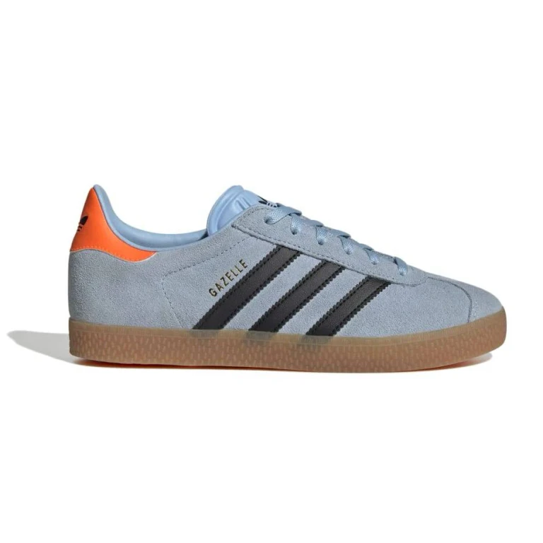 Grade School Gazelle J 'Clear Sky Black Solar Orange' Sneakers