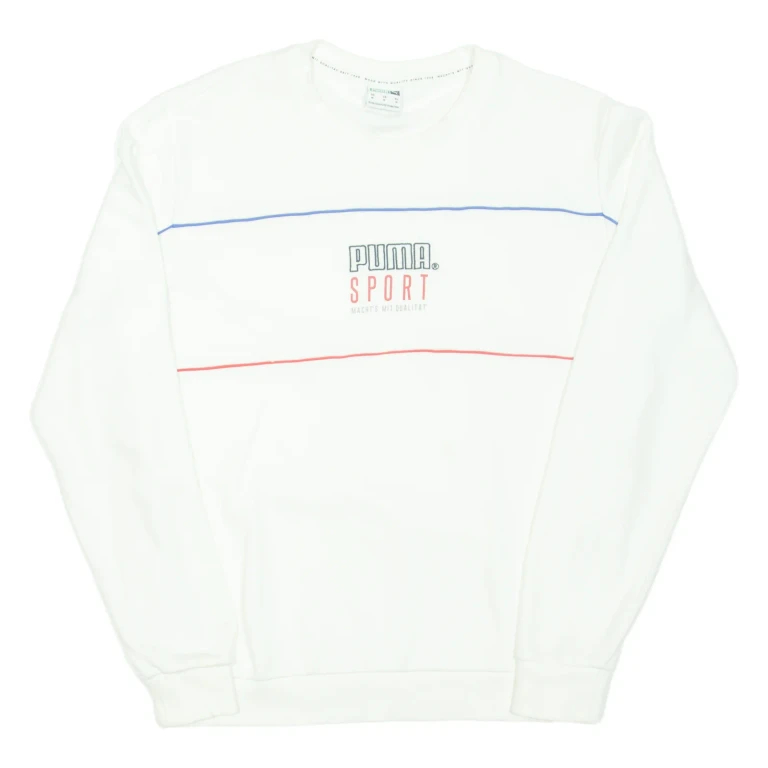 PUMA Sport Mens Sweatshirt White M