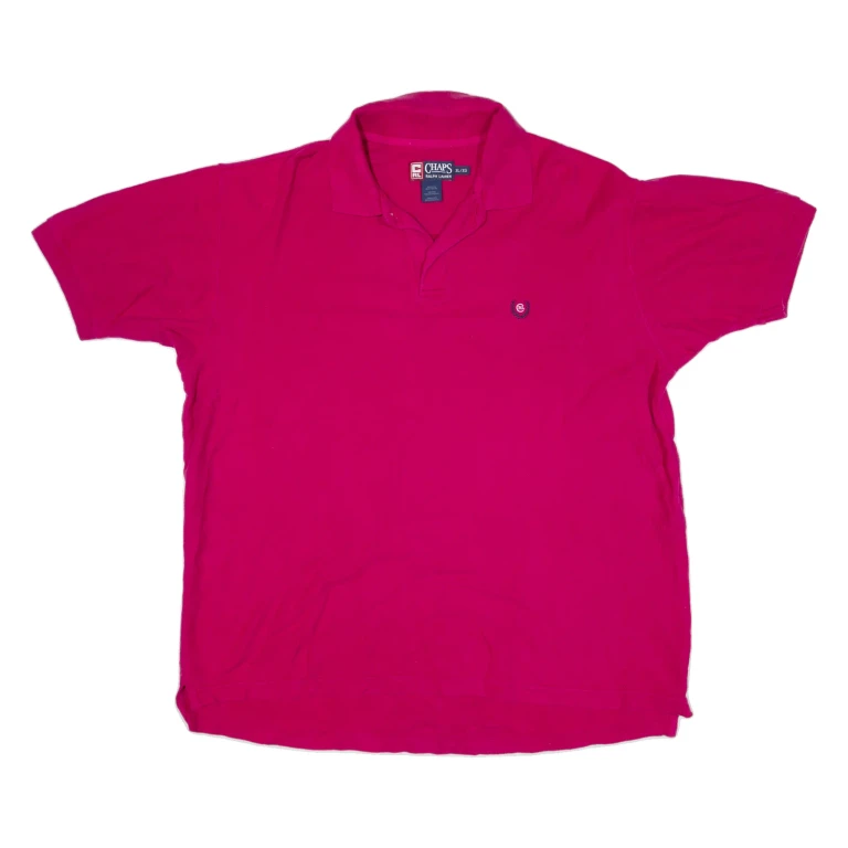CHAPS RALPH LAUREN Mens Polo Shirt Pink XL