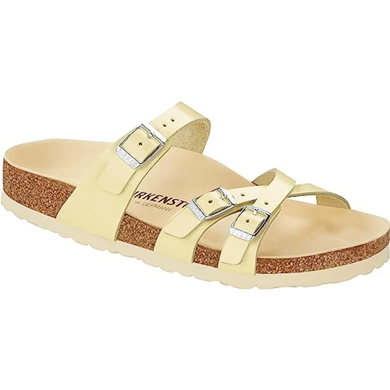 Unisex Franca Natural Leather Patent Butter