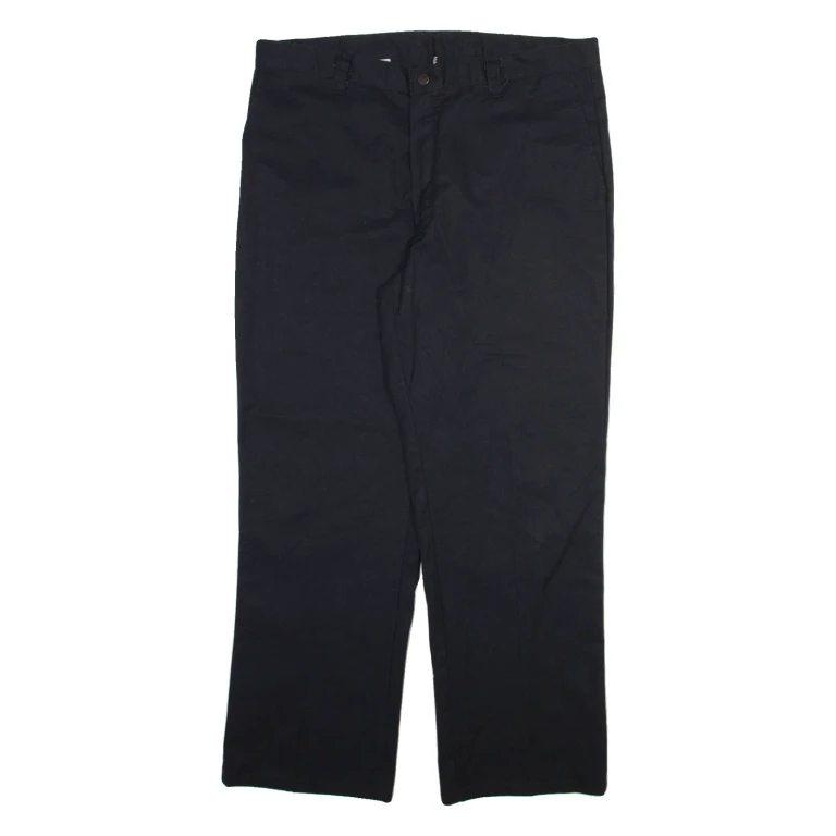 DICKIES Mens Trousers Black Regular Straight W38 L30