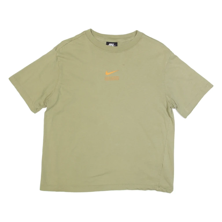 NIKE Womens T-Shirt Green XS