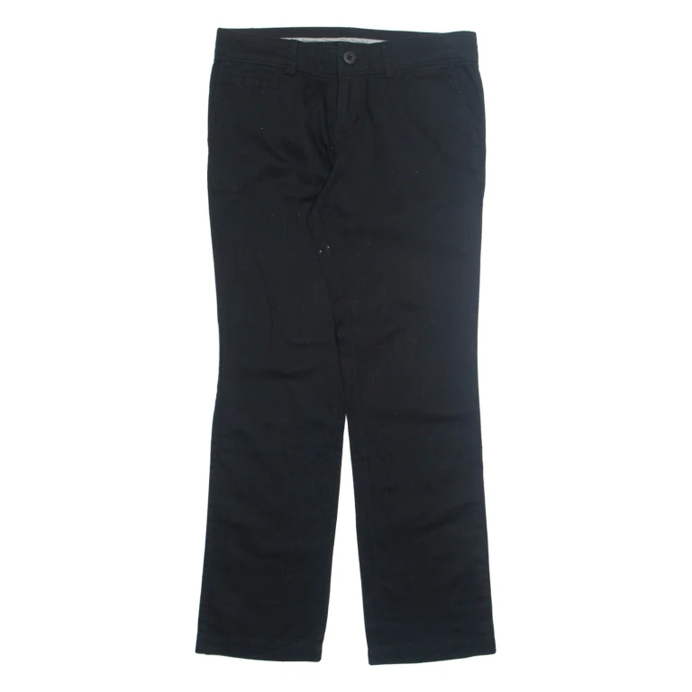 NIKE Chino Womens Trousers Black Regular Straight W30 L30