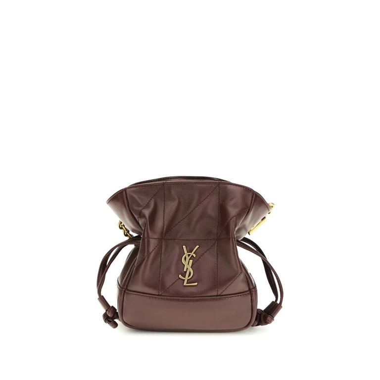Saint Laurent Bordeaux Lamb Ovis Aries Clutch Bag - Women