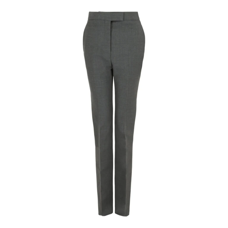 Straight Leg Wool Trousers