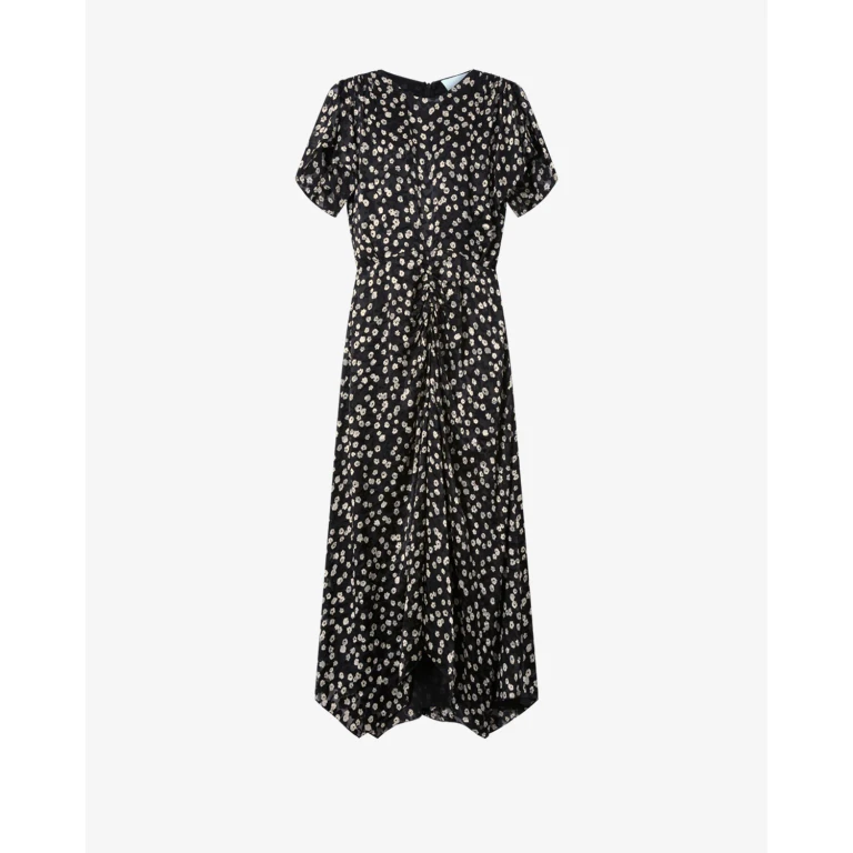 Robe Herva - Femme - Noir Et Écru - Taille34 - Isabel Marant