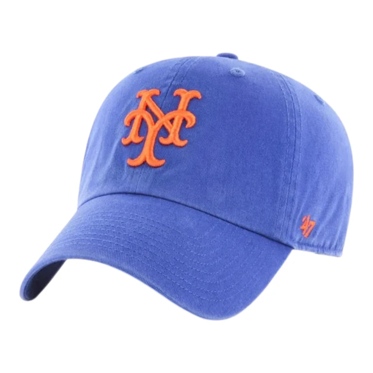 Clean Up New York Mets Cooperstown Strapback Hat - Royal Blue Adjustable Cap
