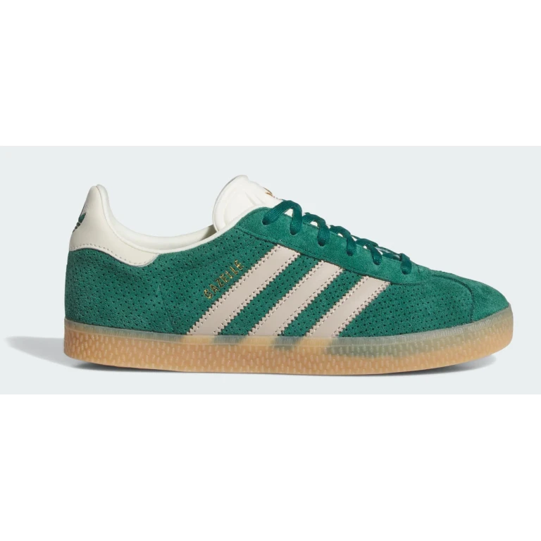 Grade School Gazelle 'Wonder Beige Collegiate Green Gs' Sneakers